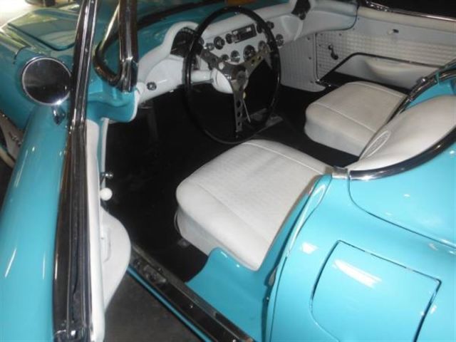 1956 Teal Chevrolet Corvette Convertible