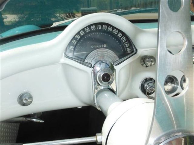 1956 Teal Chevrolet Corvette Convertible