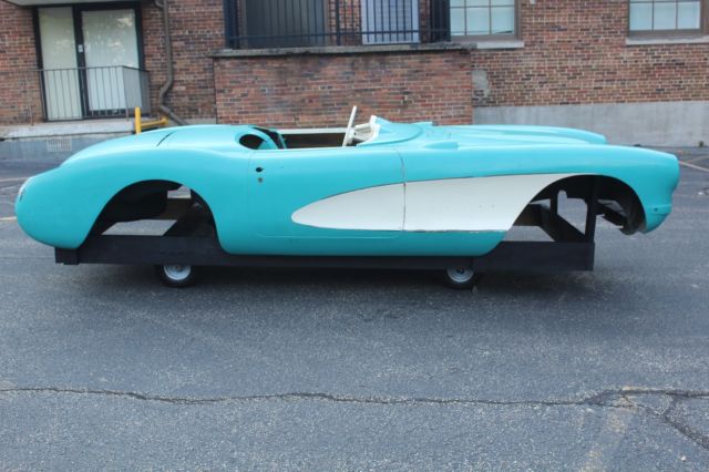 1956 Blue Chevrolet Corvette Convertible