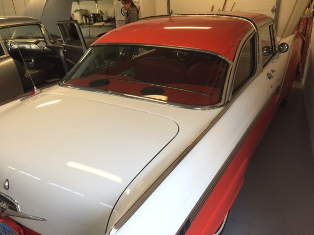 1956 Red and White two tone Ford Crown Victoria 2 door Coupe