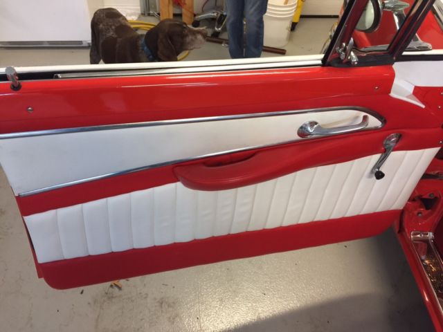 1956 Red and White two tone Ford Crown Victoria 2 door Coupe