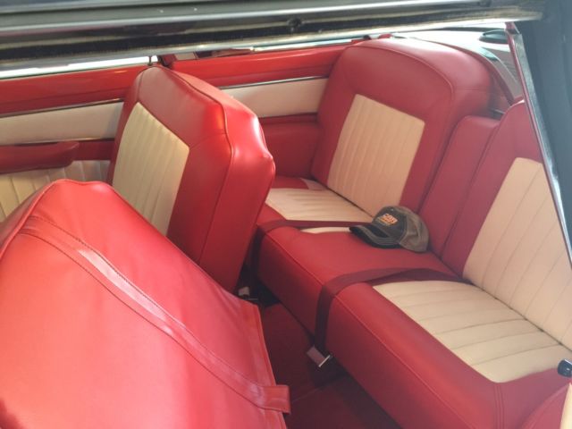 1956 Red and White two tone Ford Crown Victoria 2 door Coupe