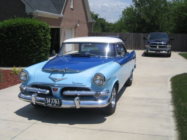 1956 Blue and White Dodge Coronet Hardtop