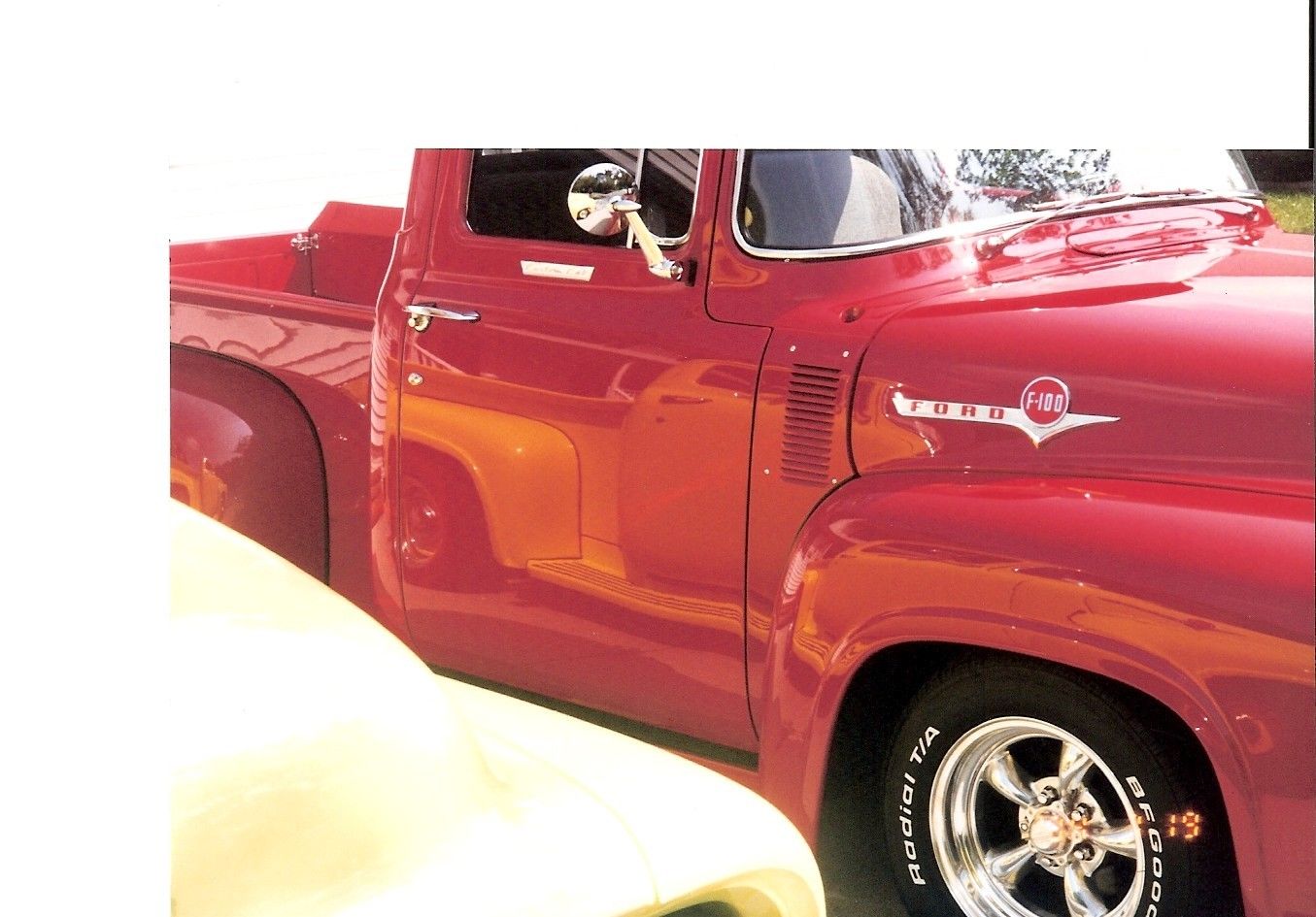 1956 Red Ford F-100 short bed step side