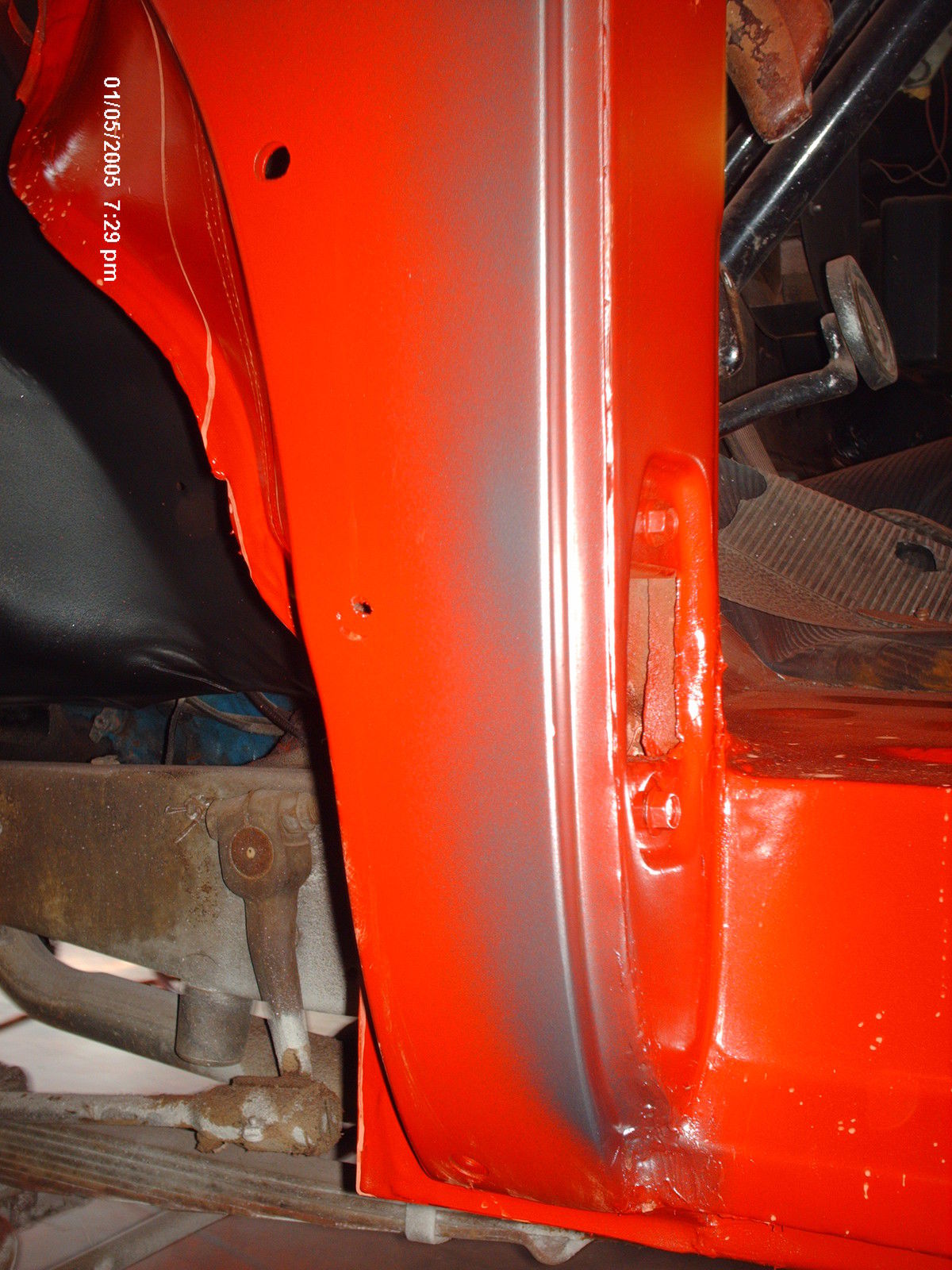 1956 Red Ford F-100 short bed step side