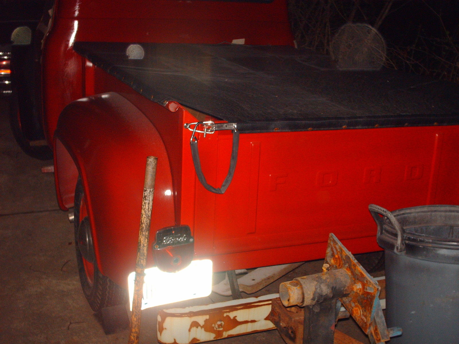 1956 Red Ford F-100 short bed step side