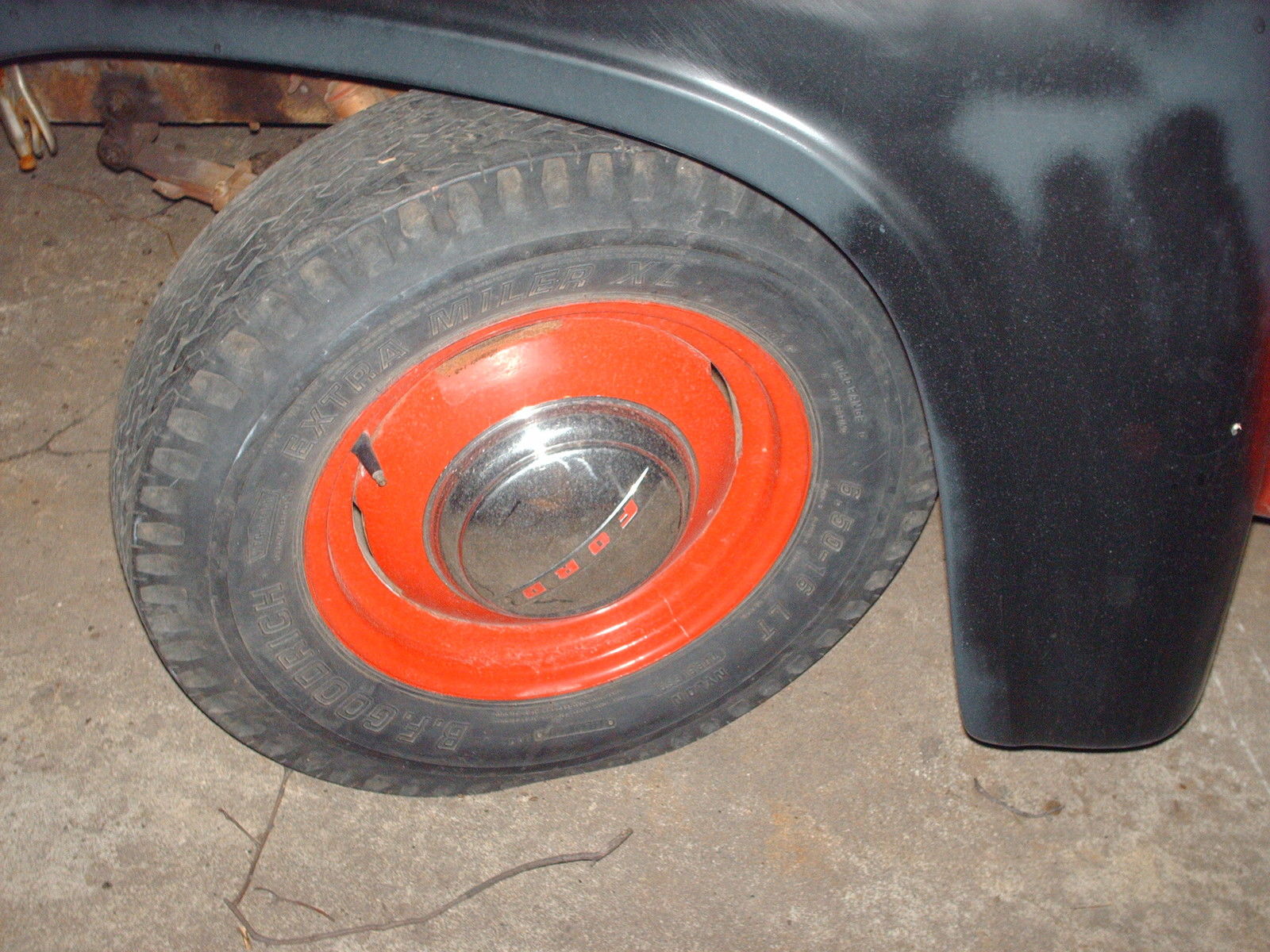 1956 Red Ford F-100 short bed step side