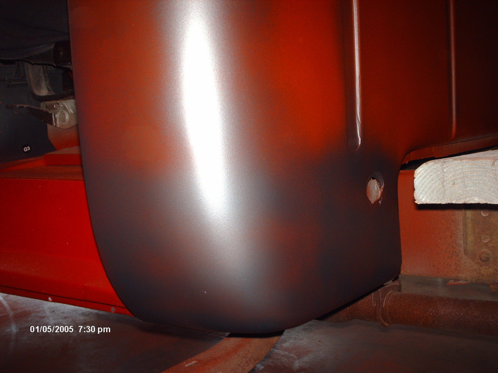 1956 Red Ford F-100 short bed step side