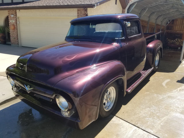 1956 black cherry Ford F-100 Pickup