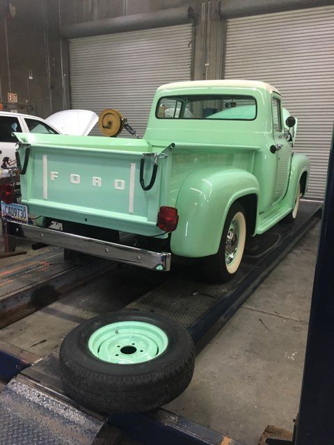 1956 Mint Green & White Ford F-100 Standard Cab Pickup