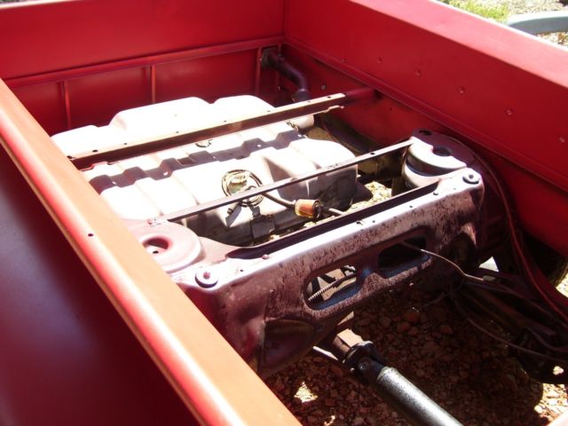 1956 Red Ford F-100 Standard Cab Pickup