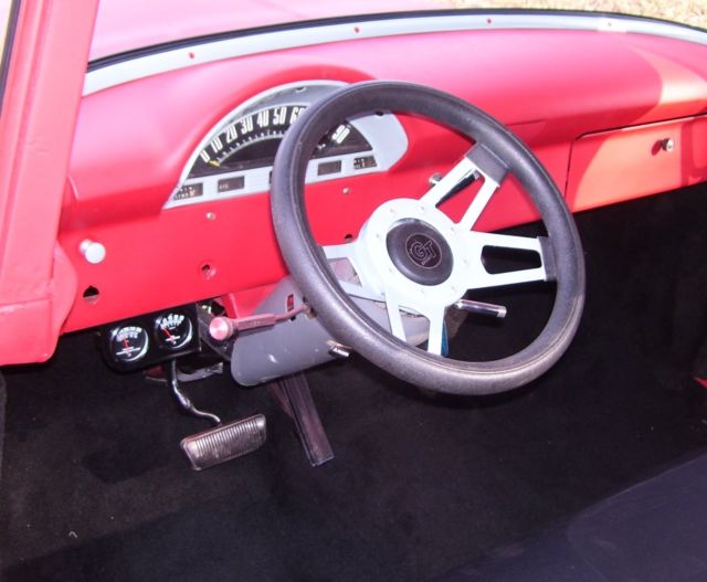 1956 Red Ford F-100 Standard Cab Pickup