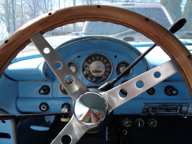 1956 Blue/WHITE Ford Other Sedan
