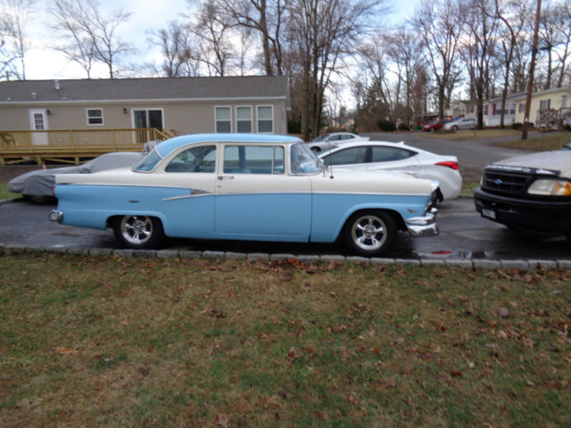 1956 Blue/WHITE Ford Other Sedan