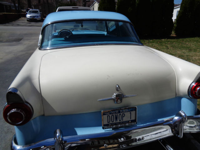 1956 Blue/WHITE Ford Other Sedan