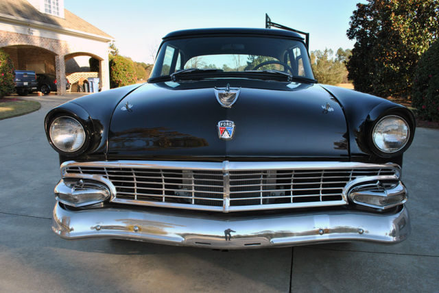 1956 Black Ford Mainline 2-DR Post