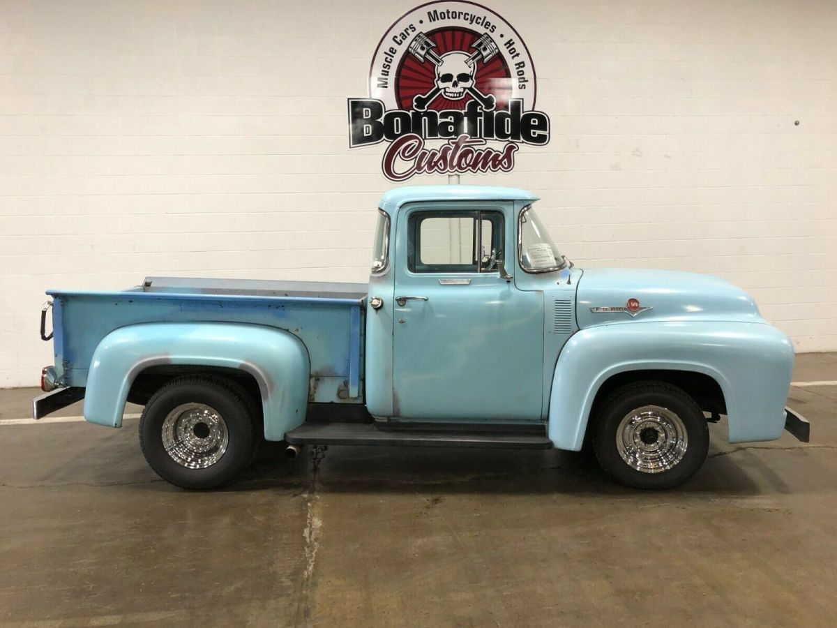 1956 Blue Ford F-100 StepSide