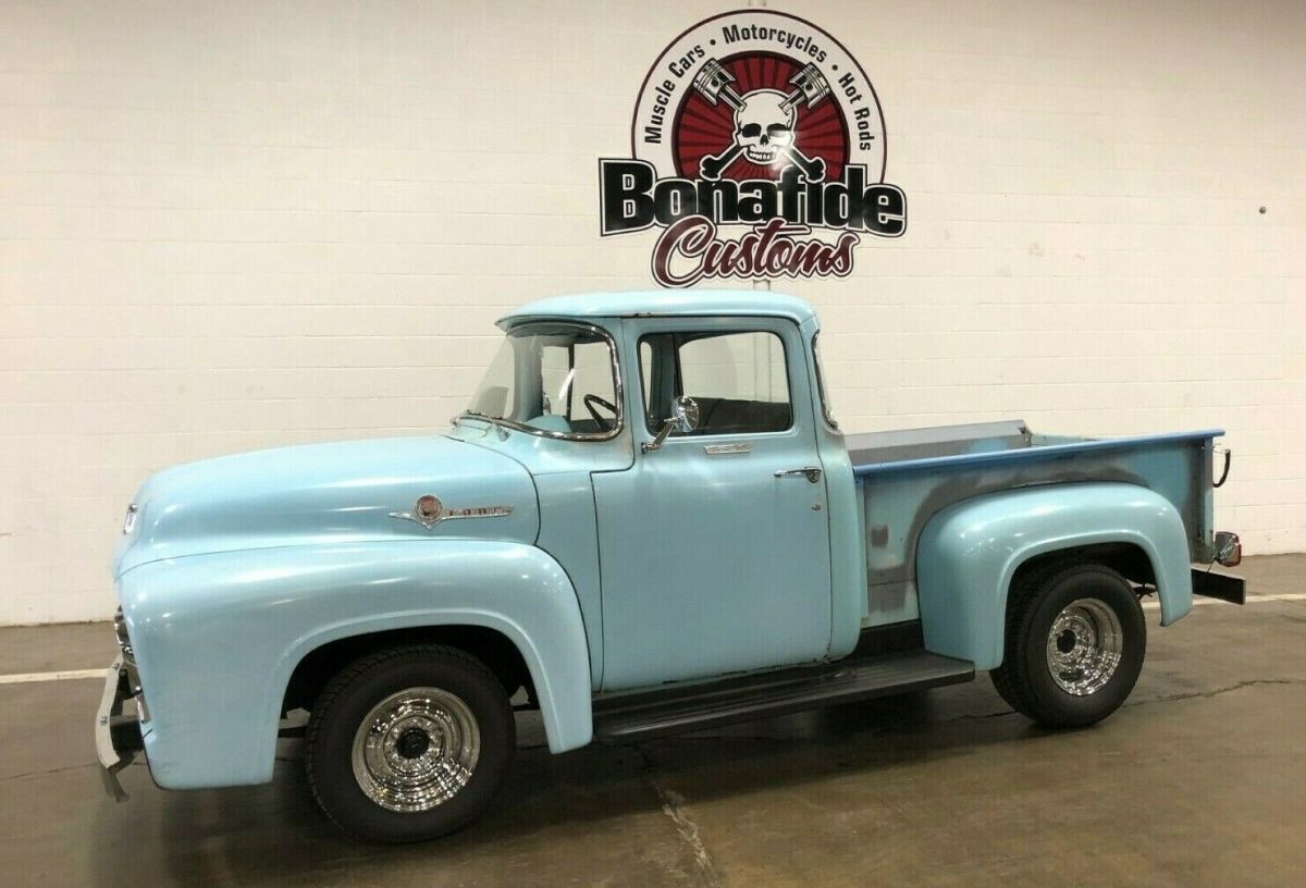 1956 Blue Ford F-100 StepSide