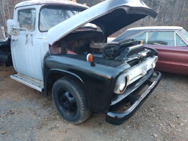 1956 Gray Ford F-100 Standard Cab Pickup