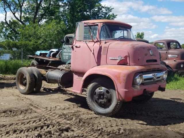 1956 Red Ford Other Pickups Cab & Chassis