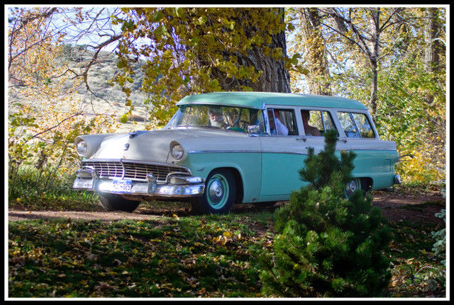 1956 Sea Foam/White Ford Country Sedan Wagon