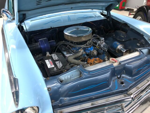 1956 Blue Ford Crown Victoria Sedan