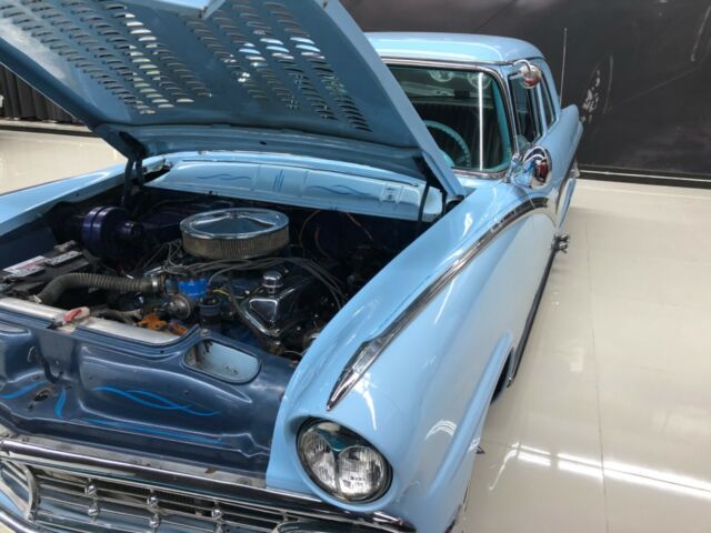 1956 Blue Ford Crown Victoria Sedan