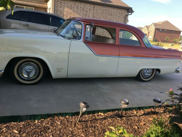 1956 Tan Ford CUSTOM 2-Door Post