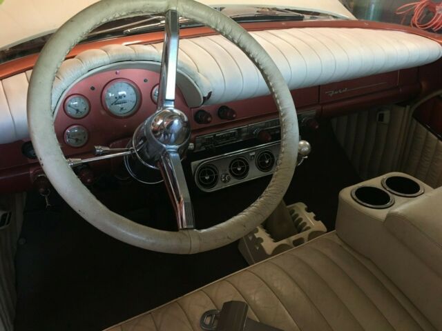 1956 Tan Ford CUSTOM 2-Door Post