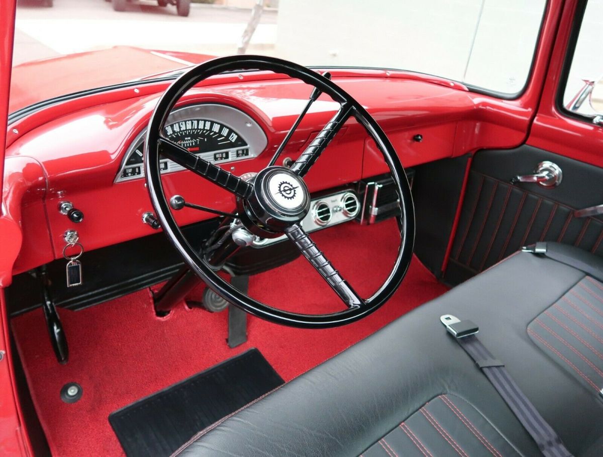 1956 Red Ford F-100 Pickup Truck