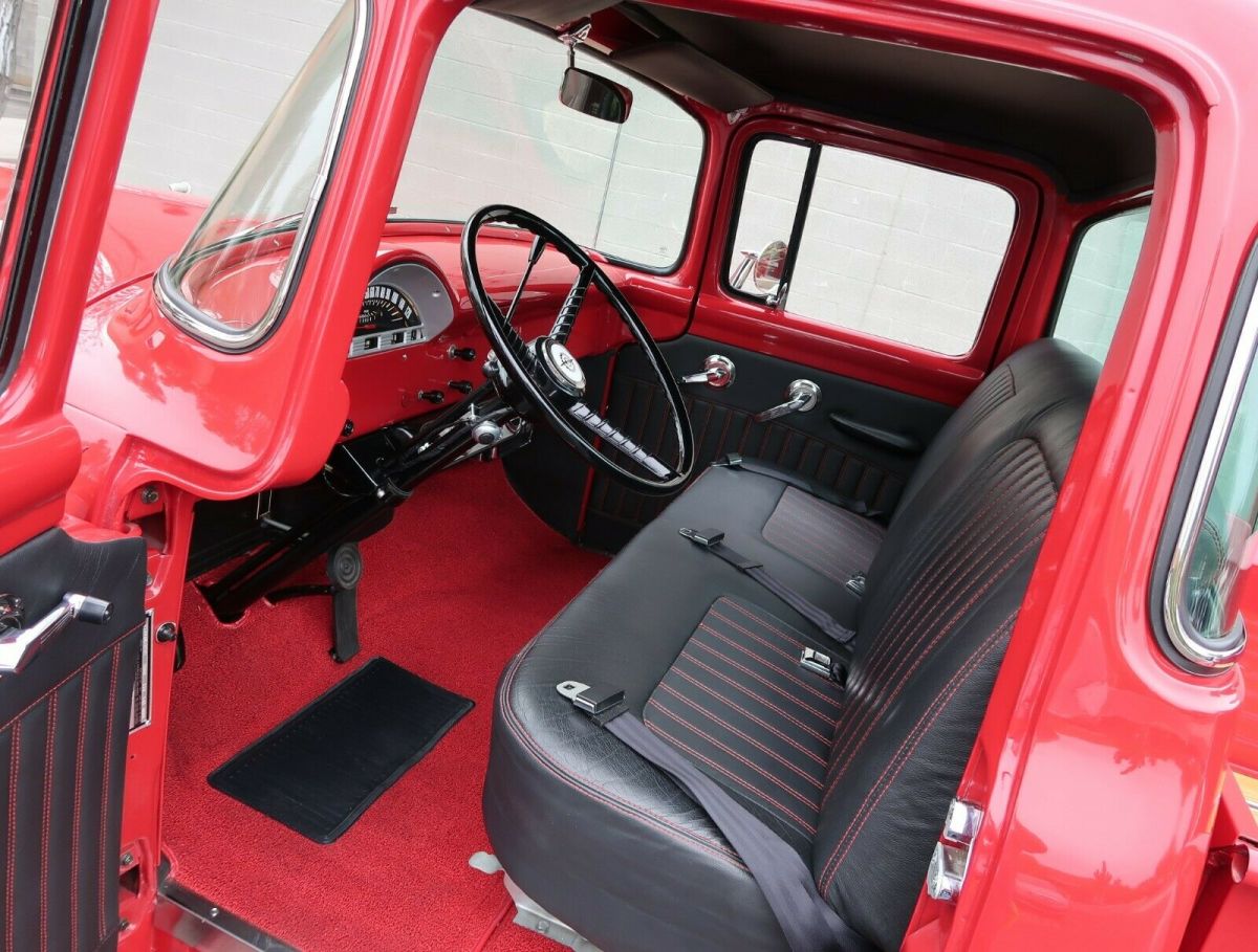 1956 Red Ford F-100 Pickup Truck
