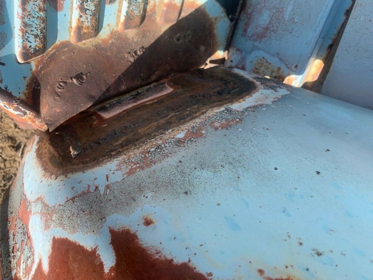 1956 Blue Ford Custom cab truck Hard top