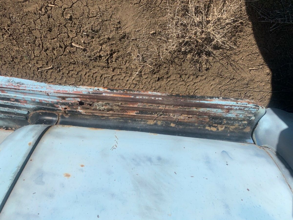 1956 Blue Ford Custom cab truck Hard top