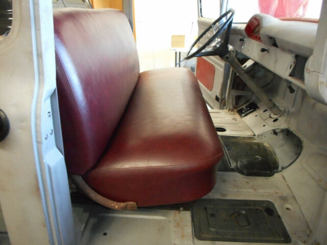 1956 Red Ford F-100 Extended Crew Cab Pickup