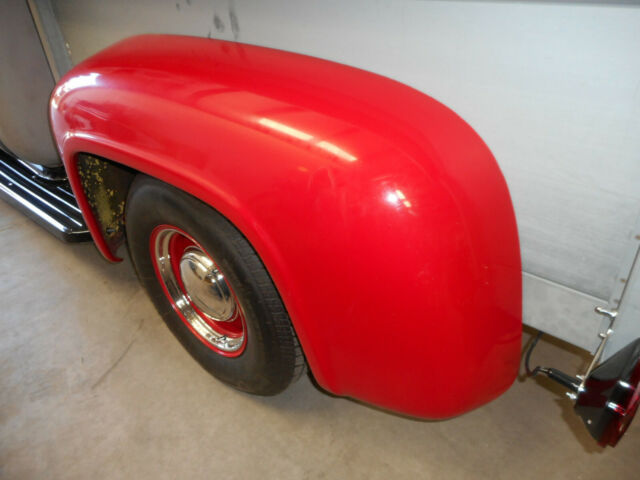 1956 Red Ford F-100 Extended Crew Cab Pickup