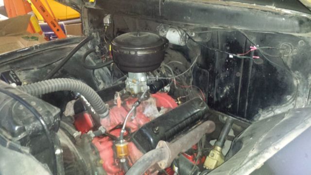 1956 Black with custom flames Ford F-100 Standard Cab Pickup