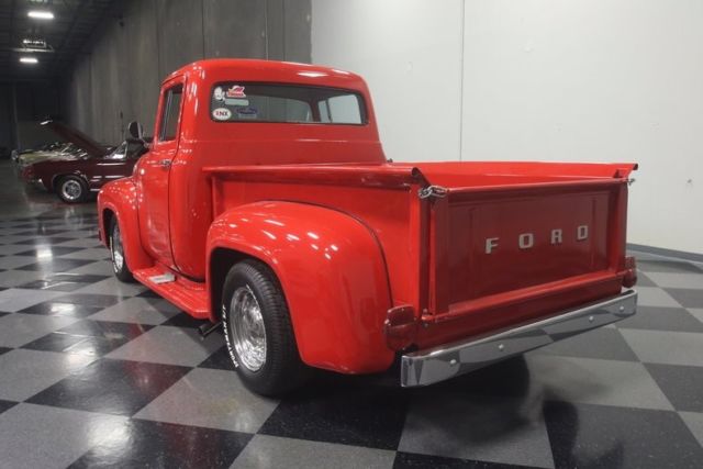 1956 Red Ford F-100 Pickup Truck