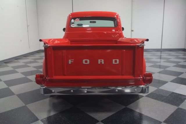 1956 Red Ford F-100 Pickup Truck