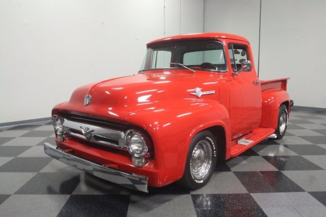1956 Red Ford F-100 Pickup Truck