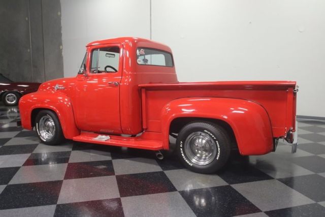 1956 Red Ford F-100 Pickup Truck
