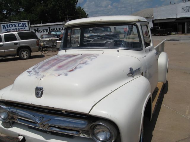 1956 Yellow Ford F-100 Standard Cab Pickup