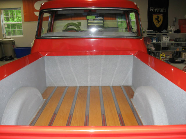 1956 Red Ford F-100 Standard Cab Pickup