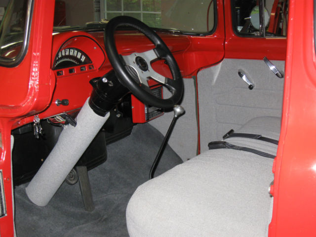 1956 Red Ford F-100 Standard Cab Pickup