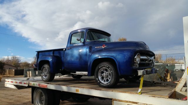 1956 Blue Ford F-100 Standard Cab Pickup