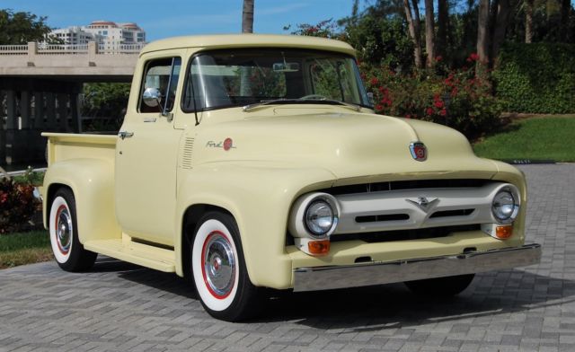 1956 Yellow Ford F-100