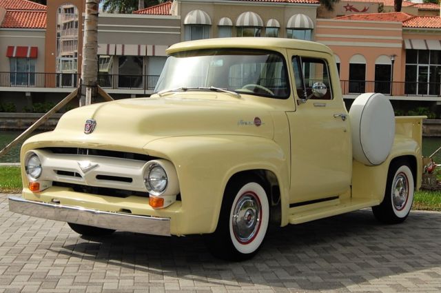 1956 Yellow Ford F-100