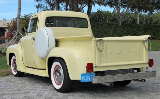 1956 Yellow Ford F-100