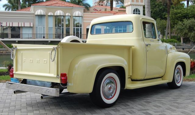 1956 Yellow Ford F-100