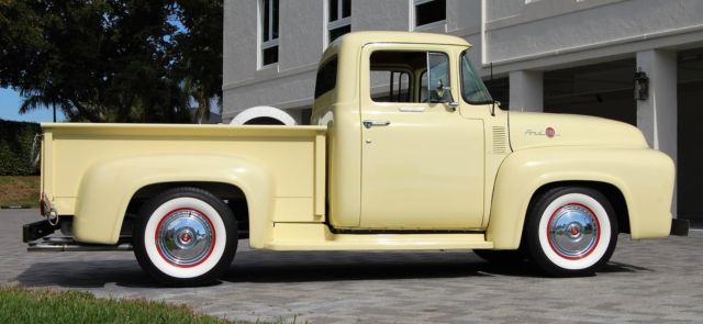 1956 Yellow Ford F-100