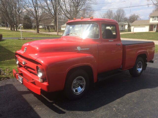 1956 Red Ford F-100 Truck